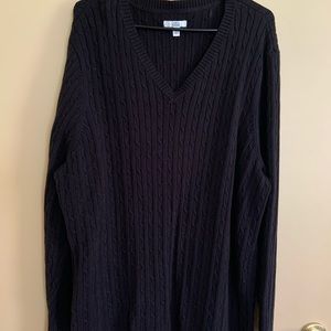Black Cable Knit Croft & Barrow Sweater